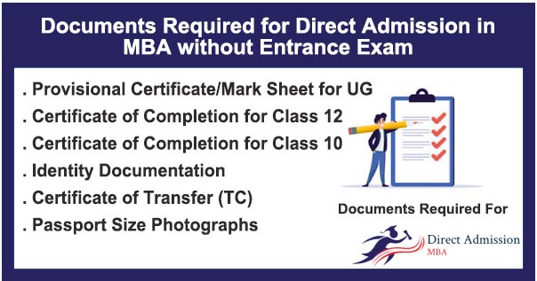 Documents Required for Direct Admission